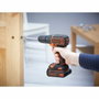 Black + Decker BDCDC18BAFC Taladro-atornillador 18 V con 80 accesorios