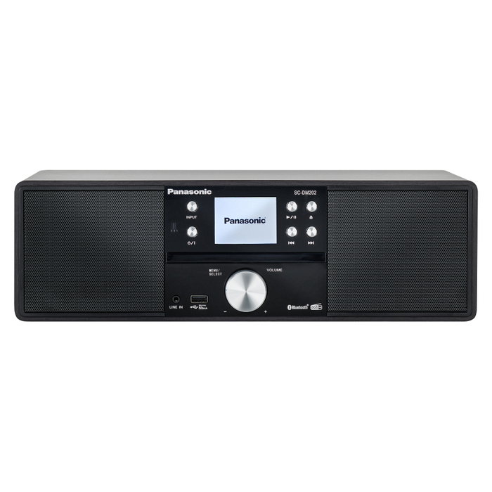 Panasonic SC-DM202EG-K Microcadena de música con CD, DAB+ y Bluetooth, Negro