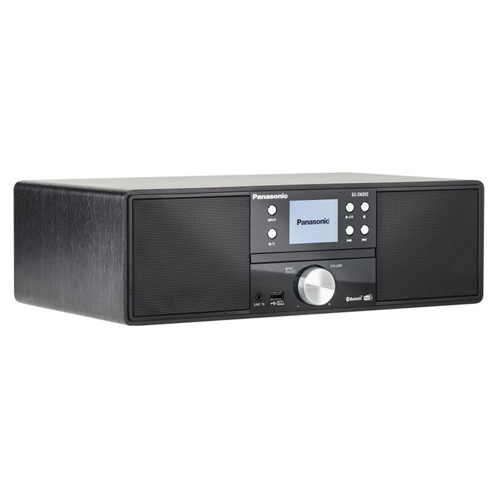Panasonic SC-DM202EG-K Microcadena de música con CD, DAB+ y Bluetooth, Negro