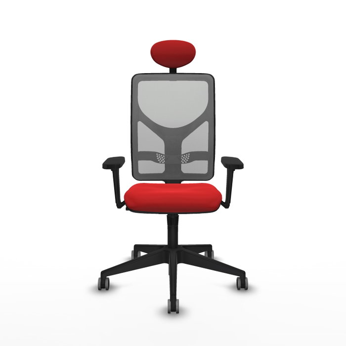 PIQUERAS Y CRESPO Silla de oficina Motilla con Mecanismo Sincro, Rojo y Gris PIQUERAS Y CRESPO Silla de oficina Motilla con Mecanismo Sincro, Rojo y Gris