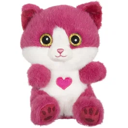 Gipsy Toys Cutydoo Love - Peluche de gato suave - 13 cm - Color rosa frambuesa - AABJU17356