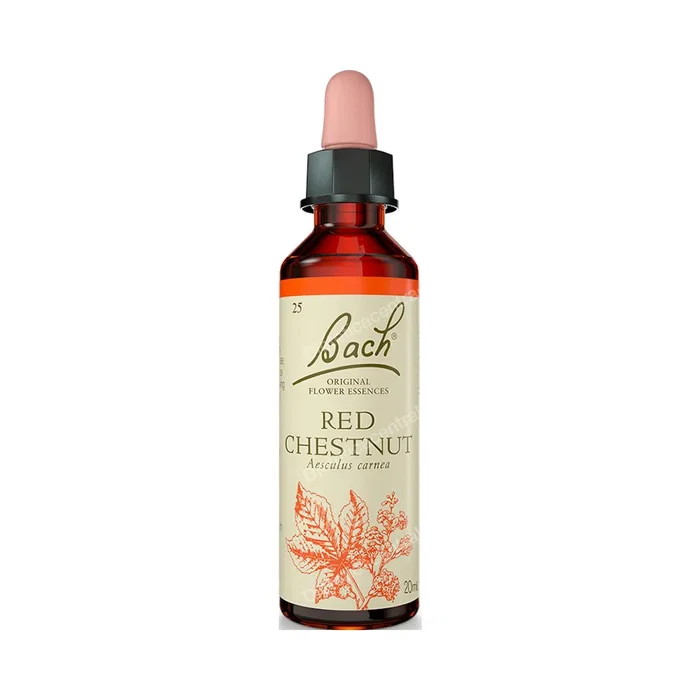 Flores Bach Original - Esencias Florales Red Chestnut (Castaño Rojo) 20ml - Remedio Natural para la Ansiedad por Otros