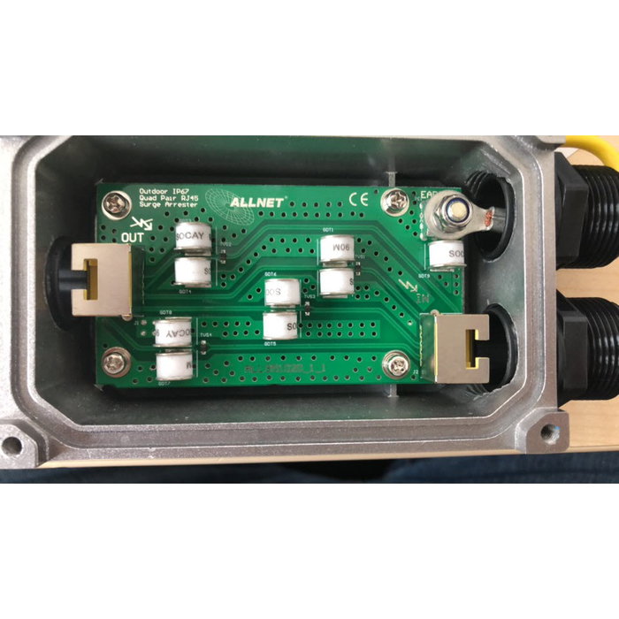 ALLNET ALL95102O Protector de Sobretensión y Contra Rayos Cat 6 IP66 Outdoor