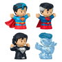 DC Comics Pack de 4 Minifiguras Fisher-Price Little People Collector Superman: Through the Ages 7 cm