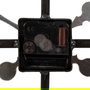 Reloj Pared Negro Metal 80 X 3,50 X 80 cm