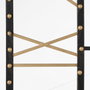 Ixia Reloj de pared negro de metal 80 x 3,50 x 80 cm