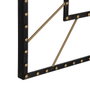 Ixia Reloj de pared negro de metal 80 x 3,50 x 80 cm