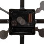 Ixia Reloj de pared negro de metal 80 x 3,50 x 80 cm