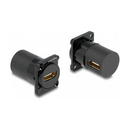 DeLOCK Módulo Type-D HDMI hembra a hembra 90° Negro 87811