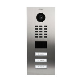 DoorBird D2103V Video Portero IP con Visión Nocturna IR y Sensor de Movimiento 10m, Cámara Exterior Acero Inoxidable V2A IP65 PoE