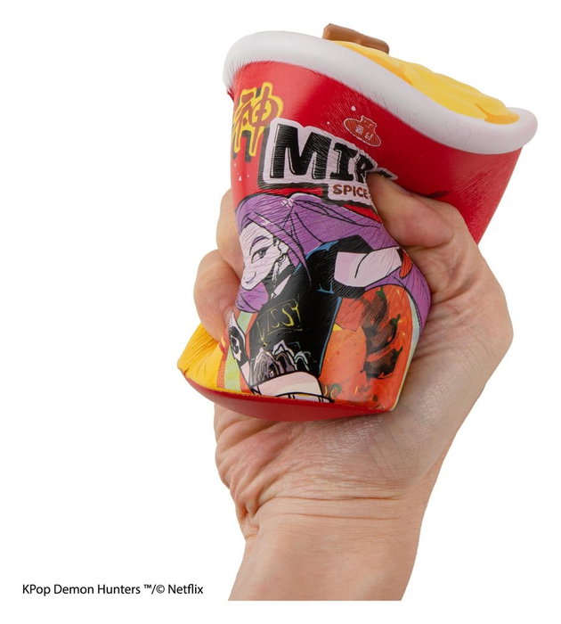 Cinereplicas Figura Antiestrés Squishy Mira Spice Queen Noodles de las guerreras K-pop