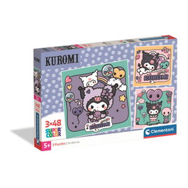 Clementoni Puzzle Kuromi Hello Kitty 3x48 piezas