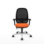 PIQUERAS Y CRESPO Silla de oficina Cilanco Naranja y Negro