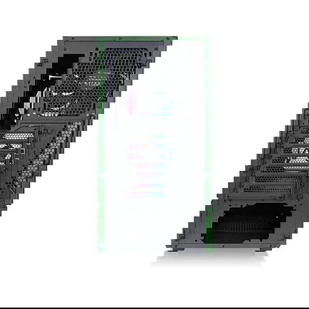 Thermaltake Midi Tower Ceres 350 MX Racing Green, PC, ATX EATX micro ATX Mini-ITX, SPCC, Panel de Vidrio Templado, Filtro Anti-polvo