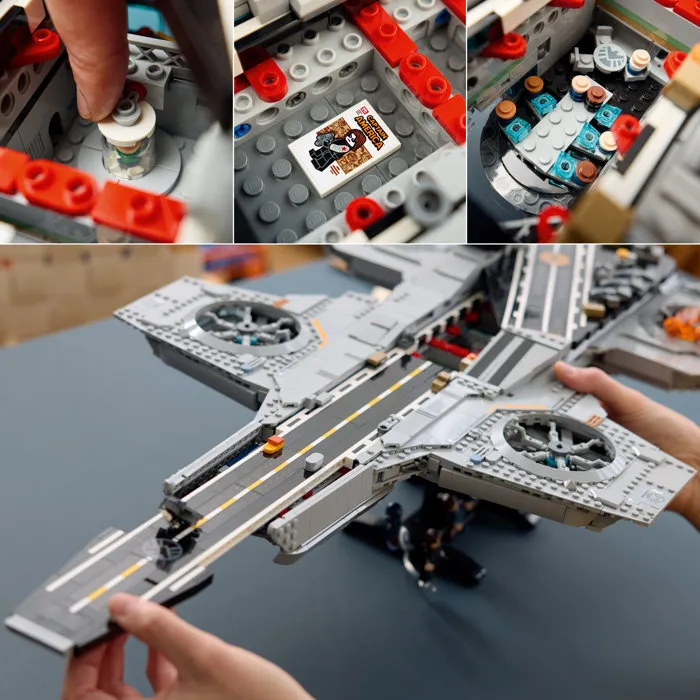 LEGO Marvel 76354 SHIELD Helicarrier Set de los Vengadores para Adultos Avión de Juguete