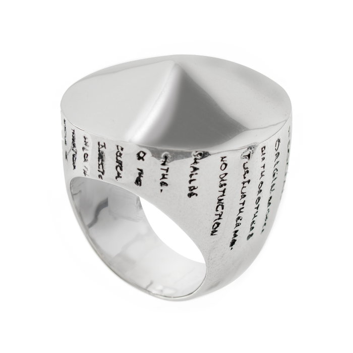Demaria Anillo de Plata de Ley Plateado Tamaño 10