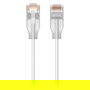 Ubiquiti UACC-Cable-Patch-EL-1M-W Cable de Red Ethernet Cat6 1m Blanco Translúcido