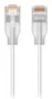 Ubiquiti UACC-Cable-Patch-EL-1M-W Cable de Red Cat6, 1 m, Blanco/Translúcido