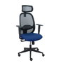 PIQUERAS Y CRESPO Silla Cilanco con Mecanismo Sincro, Asiento Azul Marino y Malla Negra