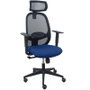 PIQUERAS Y CRESPO Silla de oficina Cilanco con mecanismo Sincro, Azul marino y Negro