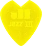 Dunlop Púas Jazz III Kirk Hammet Yellow Glitter Pack 6 Unidades
