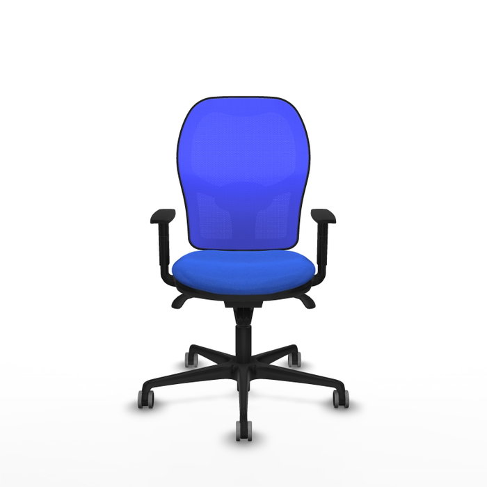 PIQUERAS Y CRESPO Silla de oficina Jorquera con mecanismo Sincro, tela azul PIQUERAS Y CRESPO Silla de oficina Jorquera con mecanismo Sincro, tela azul