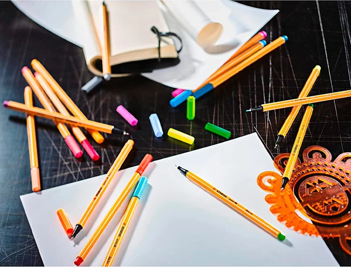 Stabilo Rotulador Point 88 Punta de Fibra Arty Line, Estuche de 65 Unidades, Colores Surtidos, Trazo 0.4 mm