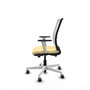 PIQUERAS Y CRESPO Silla de oficina Haches con mecanismo Sincro/Traslack, Crema y Blanco