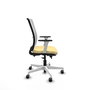 PIQUERAS Y CRESPO Silla de oficina Haches con mecanismo Sincro/Traslack, Crema y Blanco