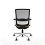 PIQUERAS Y CRESPO Silla de oficina Haches con mecanismo Sincro/Traslack, Crema y Blanco