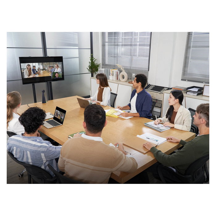 IPEVO KFT Totem Cámara Conferencia 4K 180 Grados con Micrófono Integrado, Webcam, Campo Visión Ultra Gran Angular, Resolución Full HD 1080p, Color Azul