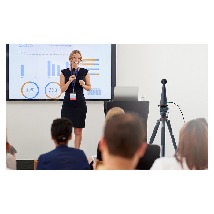 IPEVO KFT Totem Cámara Conferencia 4K 180 Grados con Micrófono Integrado, Webcam, Campo Visión Ultra Gran Angular, Resolución Full HD 1080p, Color Azul