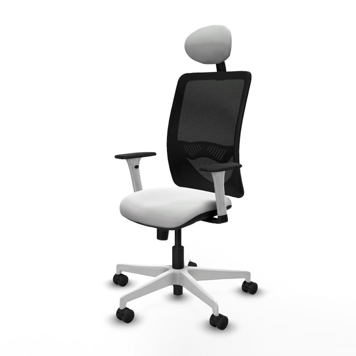 PIQUERAS Y CRESPO Silla de oficina Zulema con mecanismo Sincro, Blanco y Negro PIQUERAS Y CRESPO Silla de oficina Zulema con mecanismo Sincro, Blanco y Negro