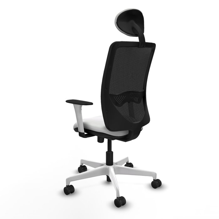 PIQUERAS Y CRESPO Silla de oficina Zulema con mecanismo Sincro, Blanco y Negro PIQUERAS Y CRESPO Silla de oficina Zulema con mecanismo Sincro, Blanco y Negro