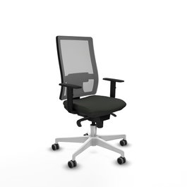 PIQUERAS Y CRESPO Silla de oficina Horna con mecanismo Sincro, Negro y Gris