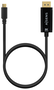 Aisens Cable Conversor USB-C a DisplayPort 8K@60Hz 0,8m Negro