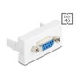 DeLOCK 81556 Adaptador VGA Hembra a Hembra Blanco