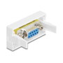 DeLOCK 81556 Adaptador VGA Hembra a Hembra Blanco