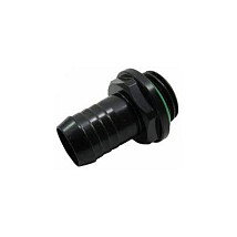 BitsPower Conector recto G1/4 pulgada AG a 11mm ID - negro mate