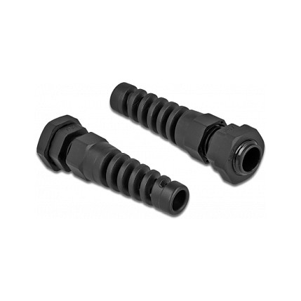DeLOCK Prensaestopas con alivio de tensión PG7 negro DeLOCK Prensaestopas con alivio de tensión PG7 negro