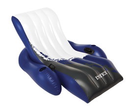 Intex Sillón Reclinable Piscina 58868 Medidas 180 x 135 cm Vinilo Alta Calidad con Portavasos