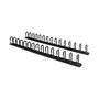 StarTech.com Gestor de Cableado Vertical con Anillas en D, 1,8m, Negro