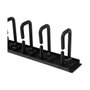 StarTech.com Gestor de Cableado Vertical con Anillas en D, 1,8m, Negro