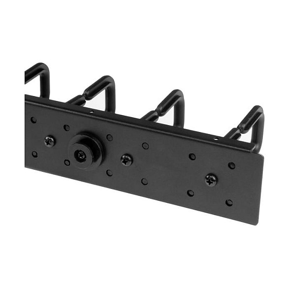 StarTech.com Gestor de Cableado Vertical con Anillas en D, 1,8m, Negro