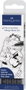 Faber Castell Pitt Manga Estuche de 4 Rotuladores Negros (XS, S, F, B)