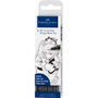 Faber Castell Pitt Manga Estuche de 4 Rotuladores Negros (XS, S, F, B)