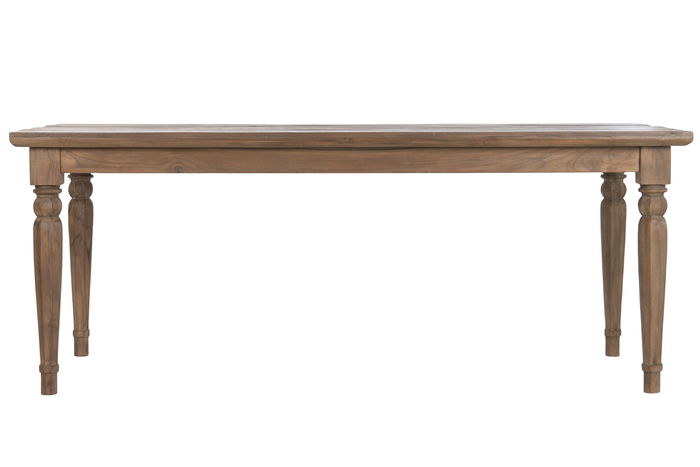 DKD Home Decor Mesa Comedor Item Home 200 x 90 x 78 cm Teca reciclada