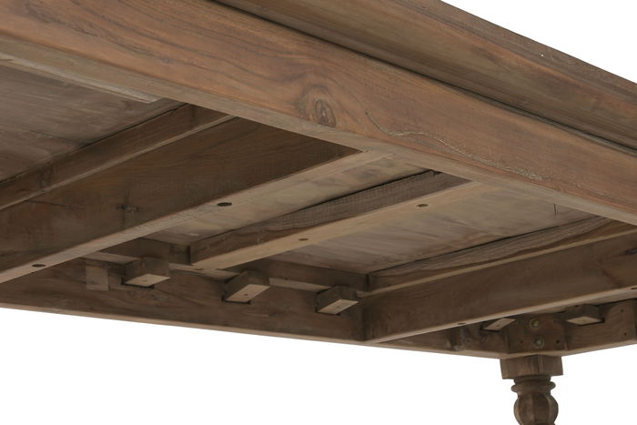 DKD Home Decor Mesa Comedor Item Home 200 x 90 x 78 cm Teca reciclada