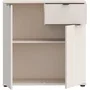 GANYMEDE Aparador Pequeño Mueble de Almacenaje GNMk222lu60 2 Puertas 1 Cajón Arena 80,1 x 34,1 x 82,3 cm