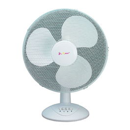 F-Air Ventilador de Sobremesa Blanco, 40W, 3 Velocidades, Oscilante, Ø30 x 47 cm